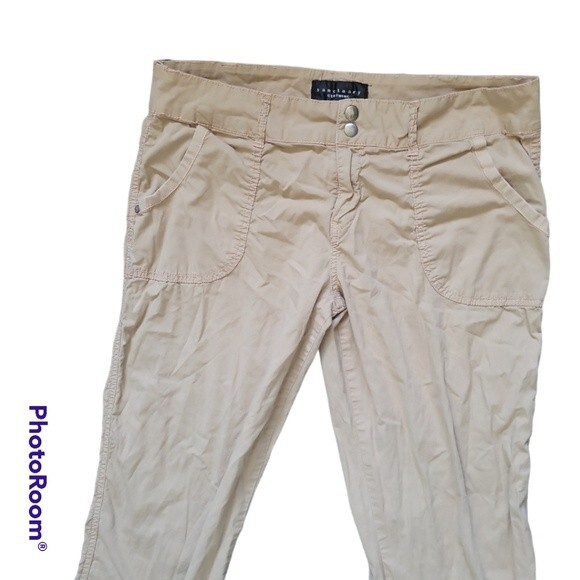 Sanctuary Tan Cargo Roll Up Cropped Pants - 29 - Picture 2 of 10